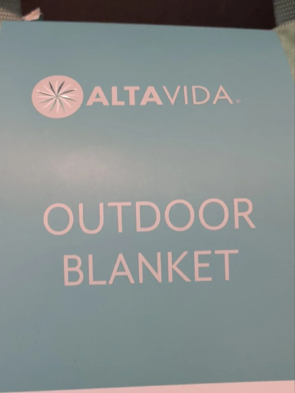 Outdoor Blanket in Mint and Floral
